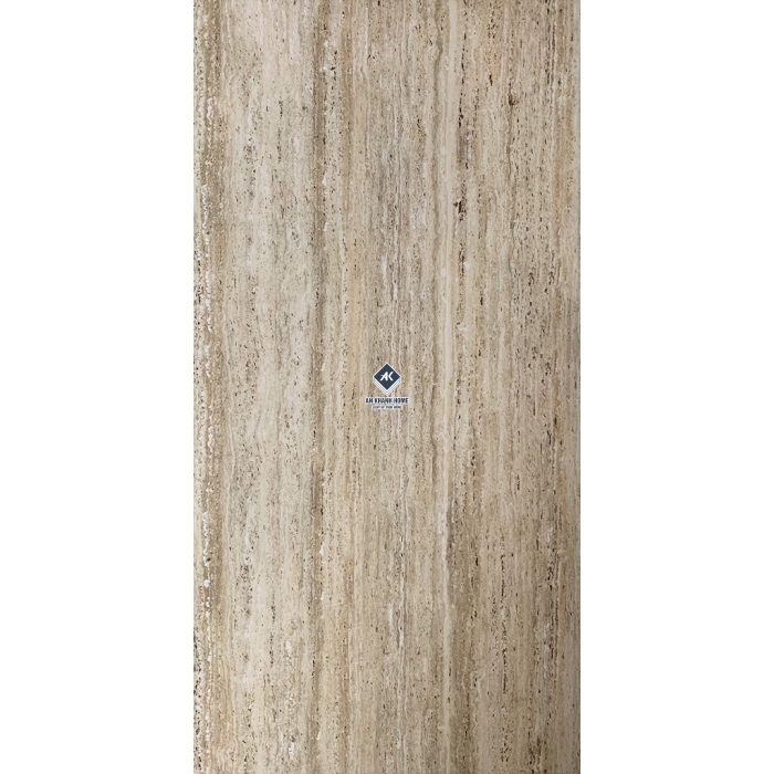 Gạch Ấn Độ 80x160 Màu Kem Nâu Travertine Beige AVA-816.14 Bề Mặt Siêu Bóng 