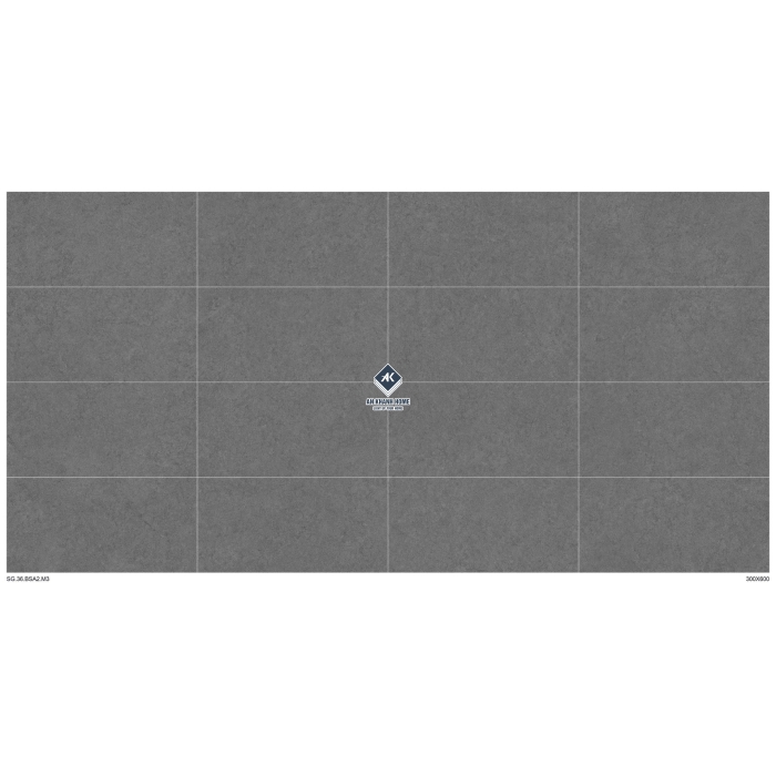 Gạch Ấn Độ 30x60 xám đậm đen vân đá mix hạt BSA2 bề mặt mờ