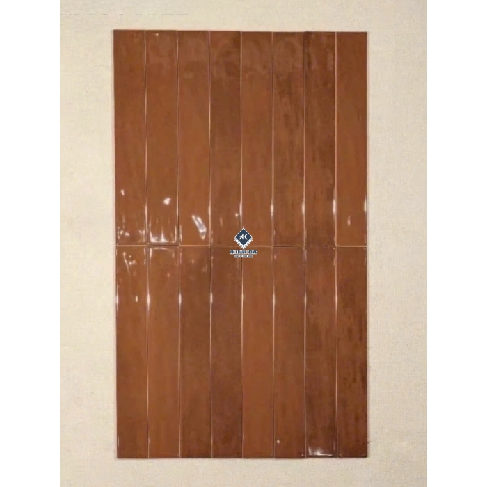 BST Gạch thẻ 6x40 cm xương men hiệu ứng loang bề mặt bóng