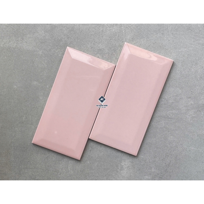 BST Gạch thẻ 75x150 mm vát cạnh xương men subway đơn sắc bóng