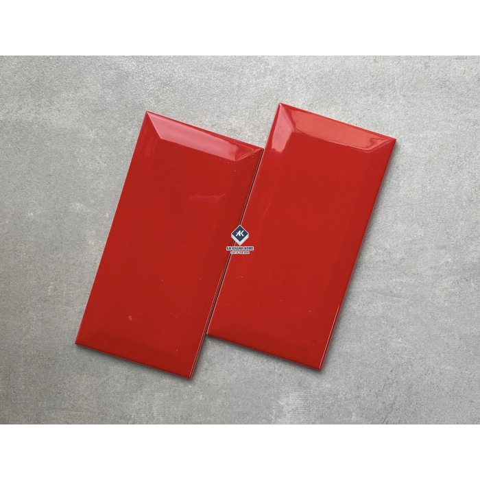 BST Gạch thẻ 75x150 mm vát cạnh xương men subway đơn sắc bóng