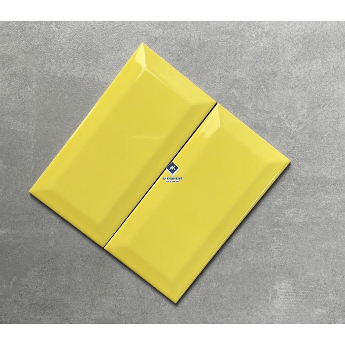 BST Gạch thẻ 75x150 mm vát cạnh xương men subway đơn sắc bóng