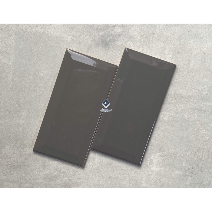 BST Gạch thẻ 75x150 mm vát cạnh xương men subway đơn sắc bóng