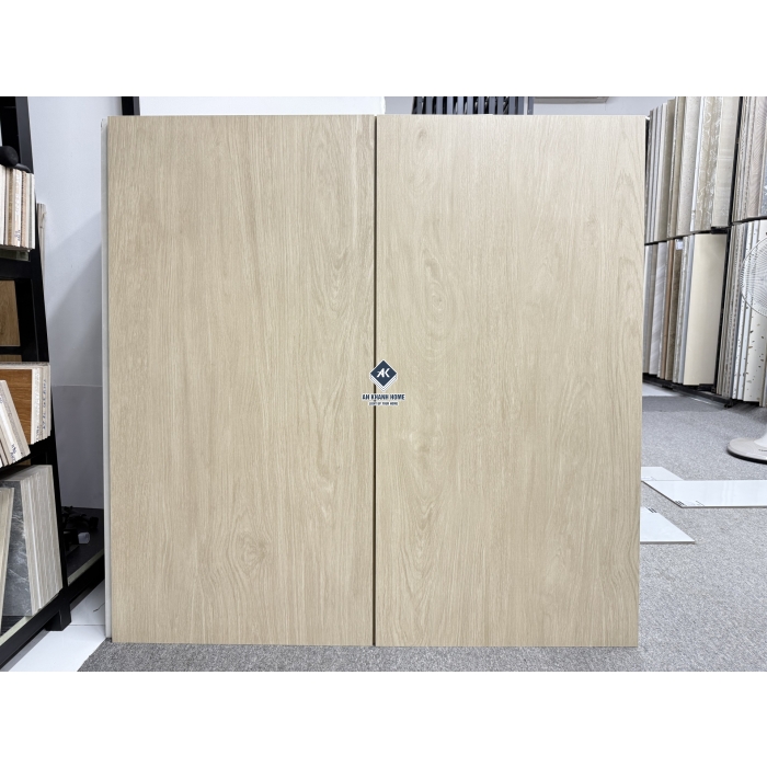 Gạch 60x120 Ấn Độ Vân Gỗ 60x120 màu kem vàng mờ