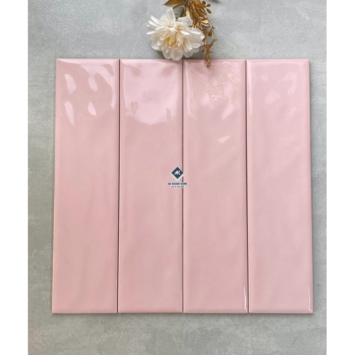 BST Gạch thẻ 75x300 cm xương men subway đơn sắc sóng bóng