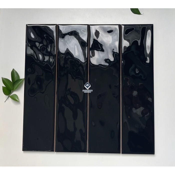 BST Gạch thẻ 75x300 cm xương men subway đơn sắc sóng bóng