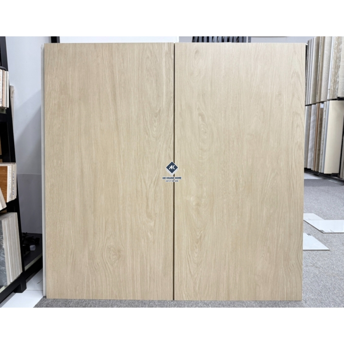 Gạch 60x120 Ấn Độ Vân Gỗ 60x120 màu kem vàng mờ