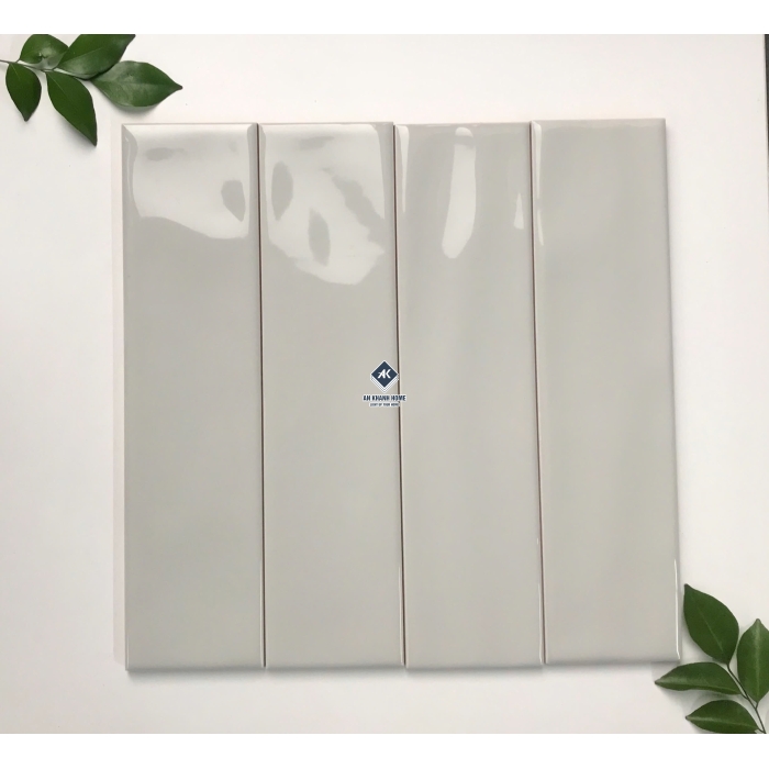 BST Gạch thẻ 75x300 cm xương men subway đơn sắc sóng bóng