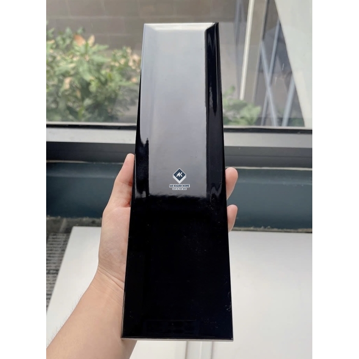 Gạch thẻ 75x300 cm trắng đen subway đơn sắc  bóng vát cạnh