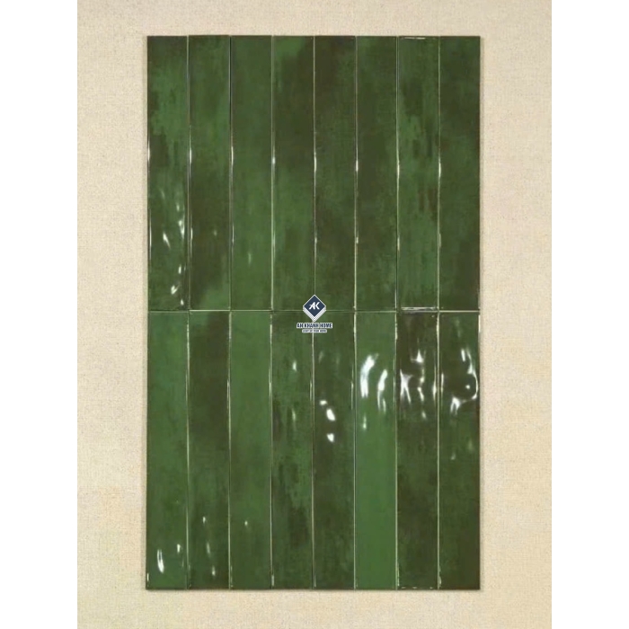 BST Gạch thẻ 6x40 cm xương men hiệu ứng loang bề mặt bóng