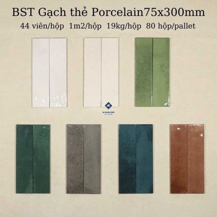 BST Gạch thẻ 75x300 xương đá hiệu ứng loang nhiều màu bề mặt bóng