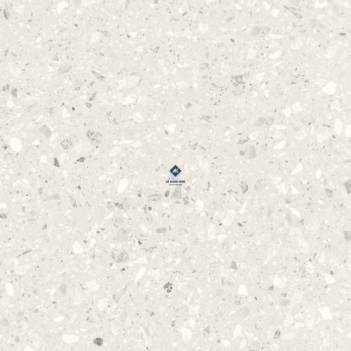 Gạch Ấn Độ 60x60 Terrazzo Light SG-66.620C trắng kem Bề Mặt Carving