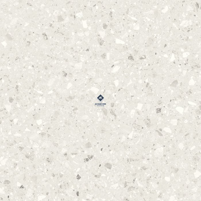 Gạch Ấn Độ 60x60 Terrazzo Light SG-66.620C trắng kem Bề Mặt Carving