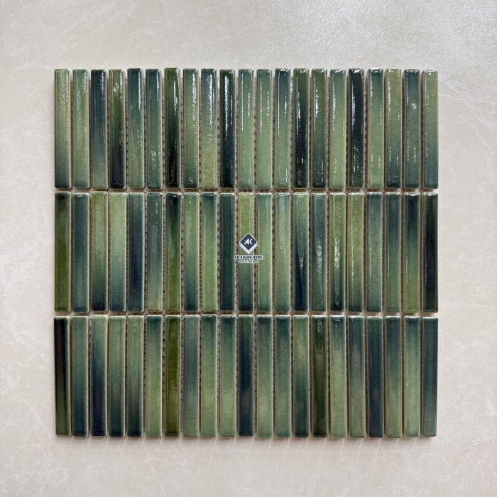 Gạch mosaic kitkat - mosaic que đũa - mosaic ngón tay nhiều màu sắc