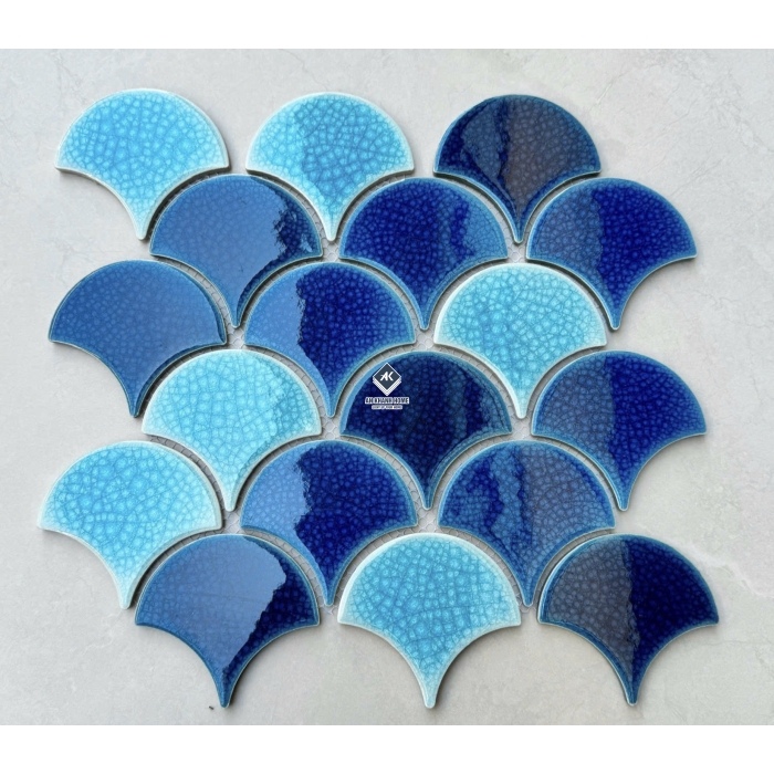 Gạch mosaic vảy cá bóng - mờ - men rạn các loại