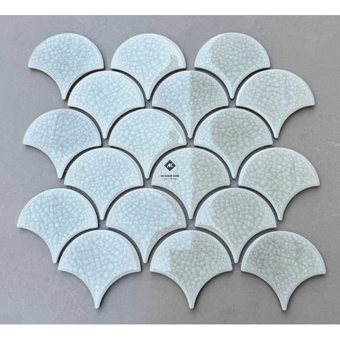 Gạch mosaic vảy cá bóng - mờ - men rạn các loại