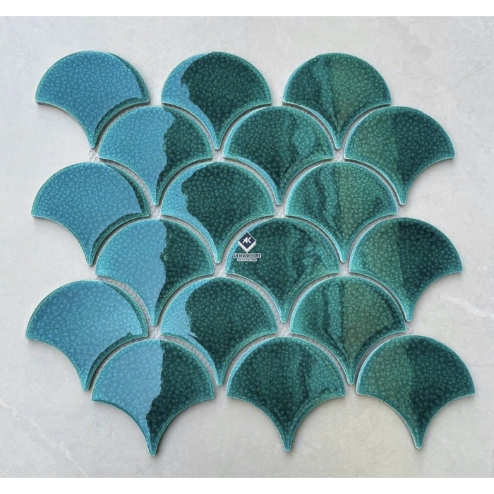 Gạch mosaic vảy cá bóng - mờ - men rạn các loại