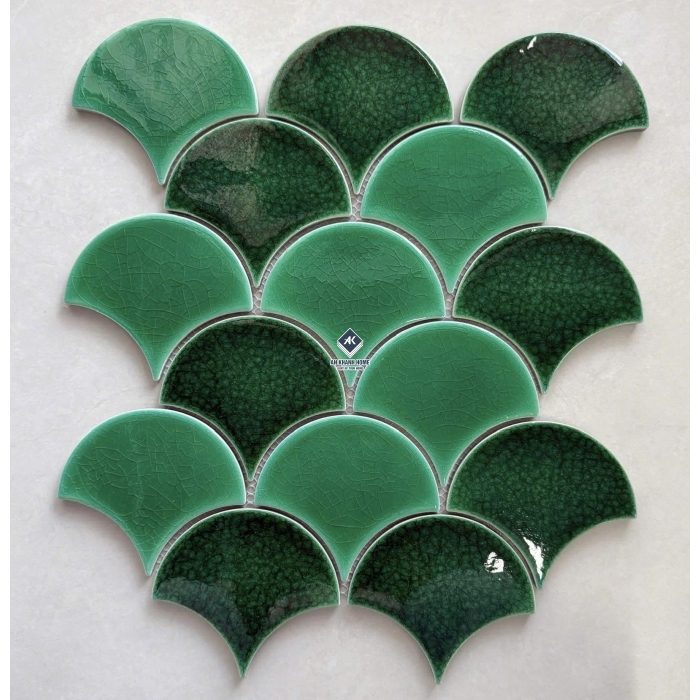 Gạch mosaic vảy cá bóng - mờ - men rạn các loại