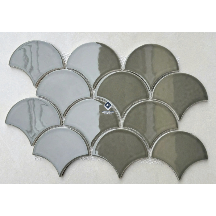 Gạch mosaic vảy cá bóng - mờ - men rạn các loại