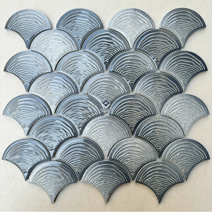 Gạch mosaic vảy cá bóng - mờ - men rạn các loại