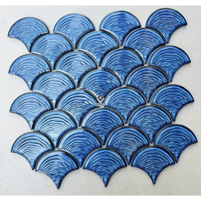 Gạch mosaic vảy cá bóng - mờ - men rạn các loại