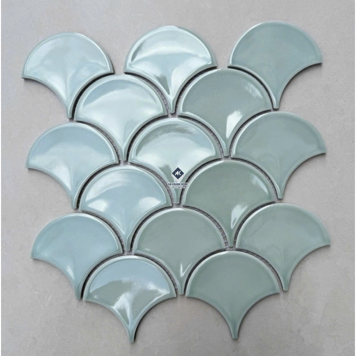 Gạch mosaic vảy cá bóng - mờ - men rạn các loại