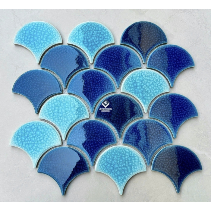 Gạch mosaic vảy cá bóng - mờ - men rạn các loại