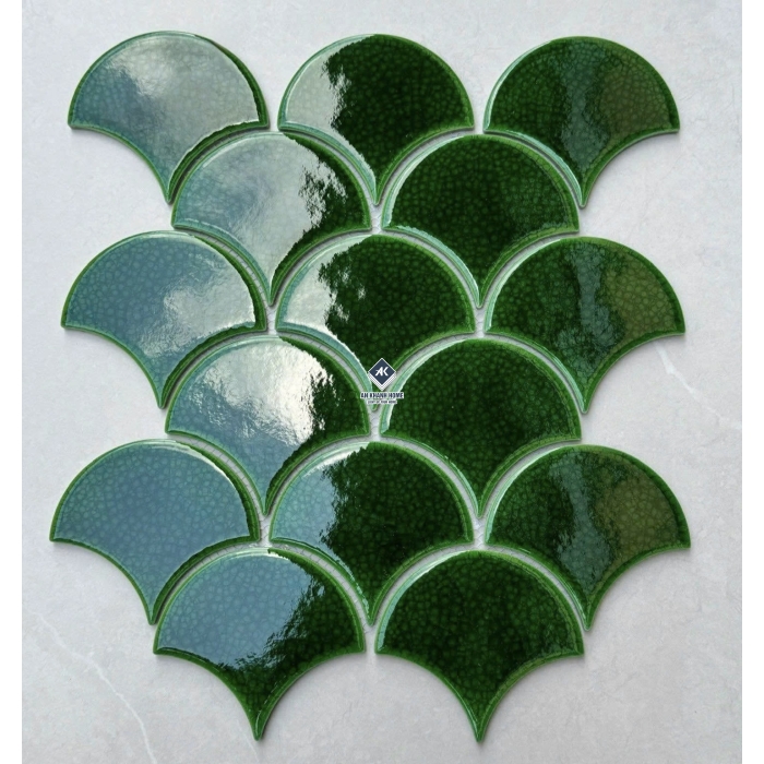 Gạch mosaic vảy cá bóng - mờ - men rạn các loại