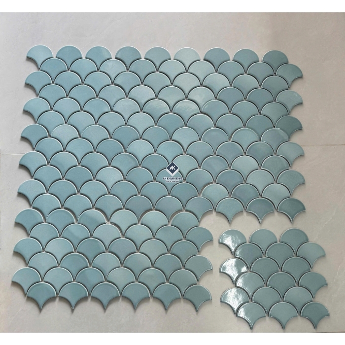 Gạch mosaic vảy cá bóng - mờ - men rạn các loại