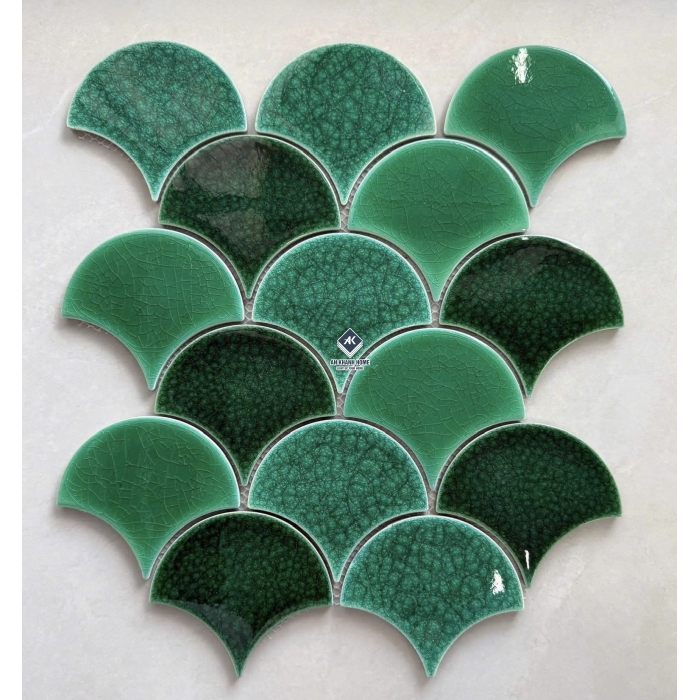 Gạch mosaic vảy cá bóng - mờ - men rạn các loại