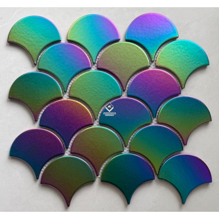 Gạch mosaic vảy cá bóng - mờ - men rạn các loại