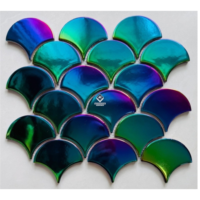 Gạch mosaic vảy cá bóng - mờ - men rạn các loại