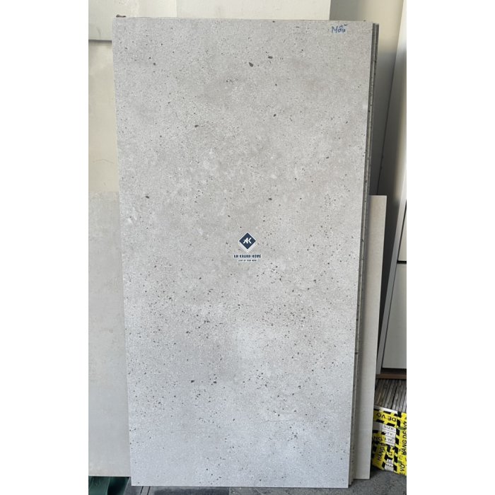 Gạch 60x120 Ấn Độ  AEON GREY SG-612.463C kem trắng vân terrazzo hạt nâu carving