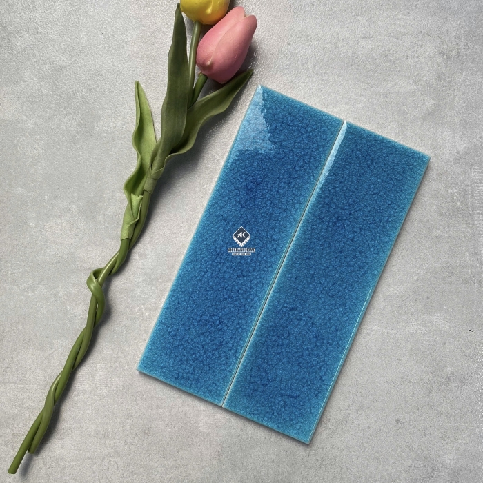 Gạch thẻ men rạn 6x20cm bề mặt bóng