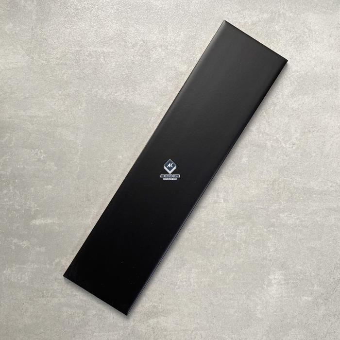 Gạch thẻ 75x300mm Subway màu đen bề mặt mờ phẳng