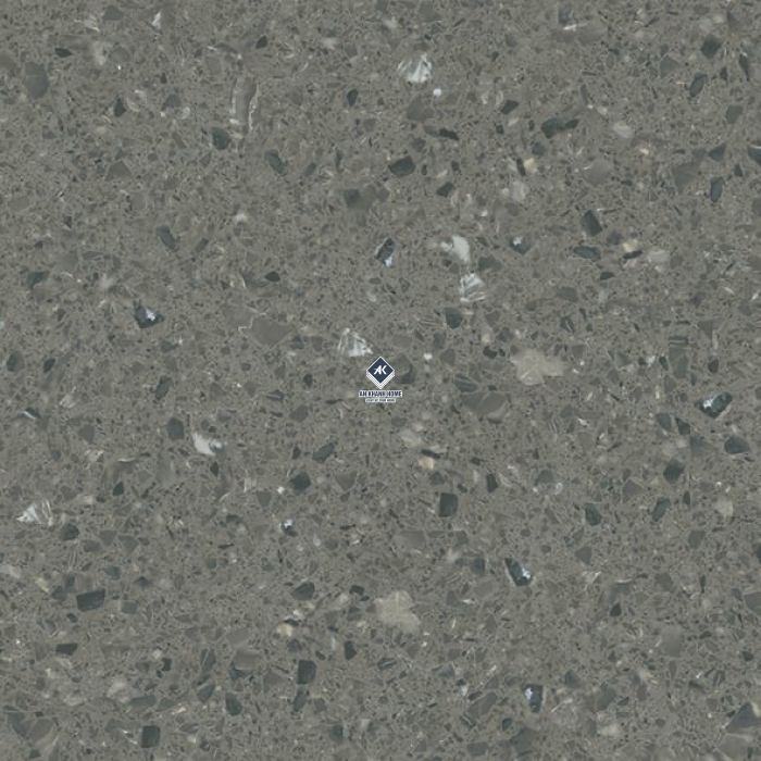 Gạch Ấn Độ 60x60 hạt Terrazzo Xám đậm Alps Nero Bề Mặt Carving