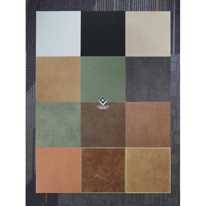 Bộ gạch bông màu đơn sắc 30x30cm không vân bề mặt mờ