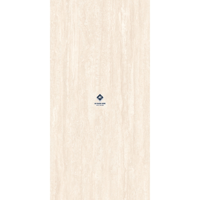 Gạch 60x120 Travertine beige màu kem nhẹ vân sọc dưa bề mặt hiệu ứng carving