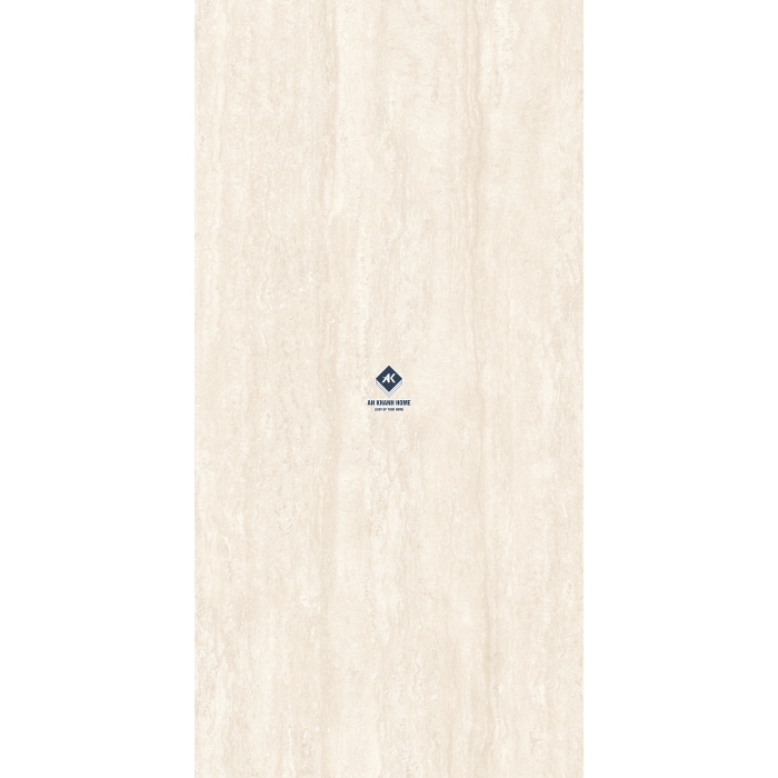 Gạch 60x120 Travertine beige màu kem nhẹ vân sọc dưa bề mặt hiệu ứng carving