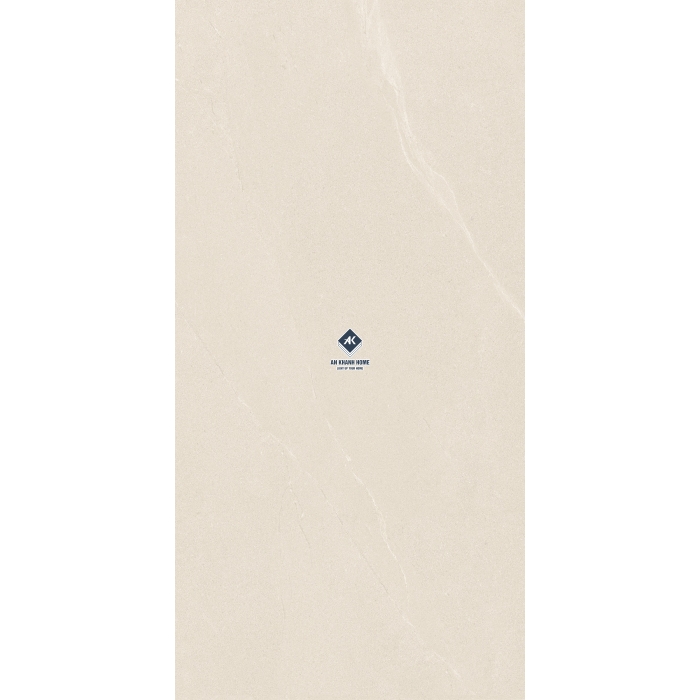 Gạch 60x120 màu kem nhạt vân đá Palato Sand hiệu ứng sần nhẹ punch GHR cao cấp