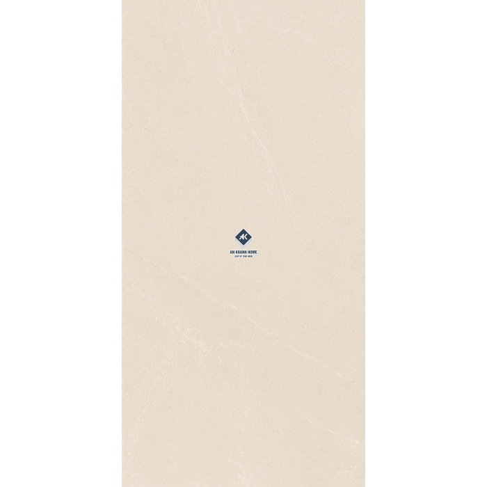 Gạch 60x120 màu kem nhạt vân đá Palato Sand hiệu ứng sần nhẹ punch GHR cao cấp