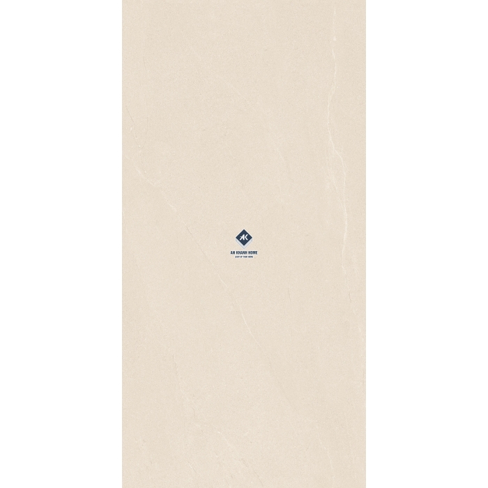 Gạch 60x120 màu kem nhạt vân đá Palato Sand hiệu ứng sần nhẹ punch GHR cao cấp