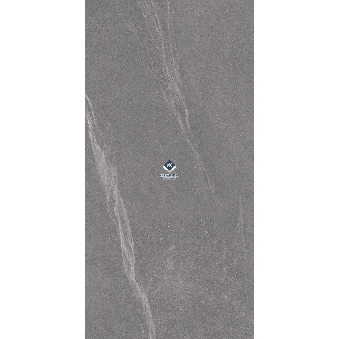 Gạch 60x120 màu xám nâu đậm vân đá Palato Coffee hiệu ứng sần nhẹ punch GHR cao cấp