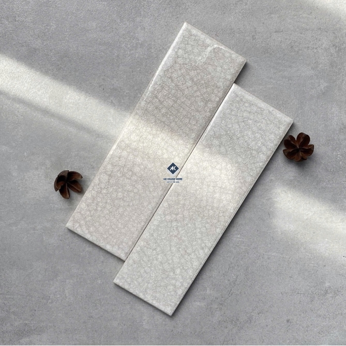 Gạch thẻ men rạn 6x20cm bề mặt bóng