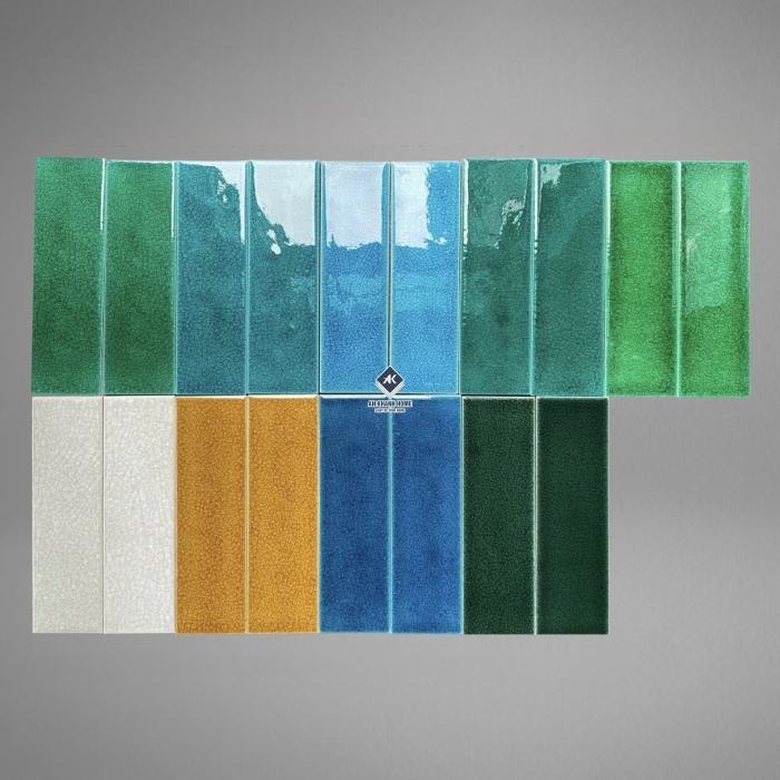 Gạch thẻ men rạn 6x20cm bề mặt bóng