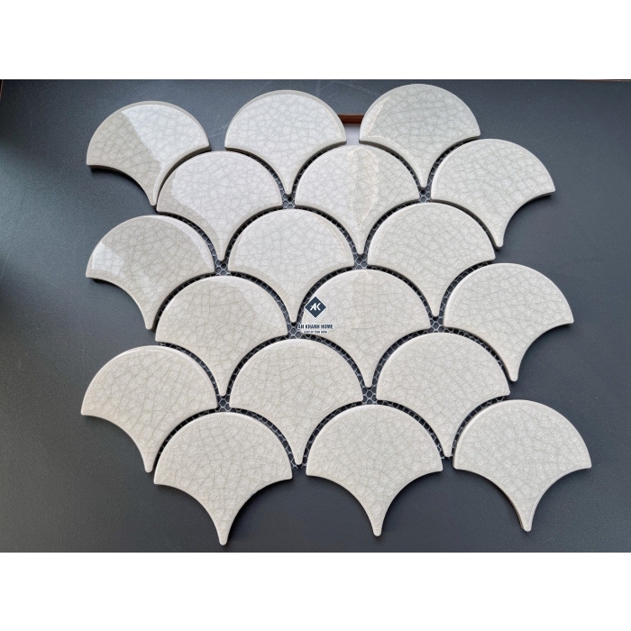 Gạch mosaic vảy cá bóng - mờ - men rạn các loại