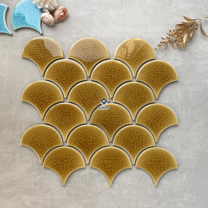 Gạch mosaic vảy cá bóng - mờ - men rạn các loại