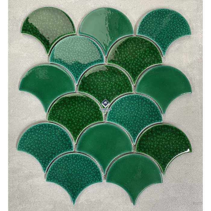 Gạch mosaic vảy cá bóng - mờ - men rạn các loại